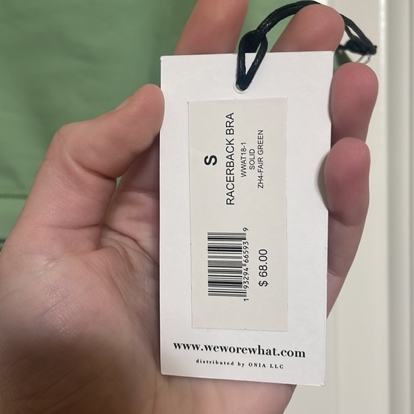 NWT WeWoreWhat RacerBack Bra Sz S - Picture 3 of 5